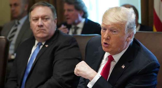 Na opinião Trump, Pequim não está ajudando nesse processo de desnuclearização como estava anteriormente(foto: AFP) Na opinião Trump, Pequim não está ajudando nesse processo de desnuclearização como estava anteriormente(foto: AFP)