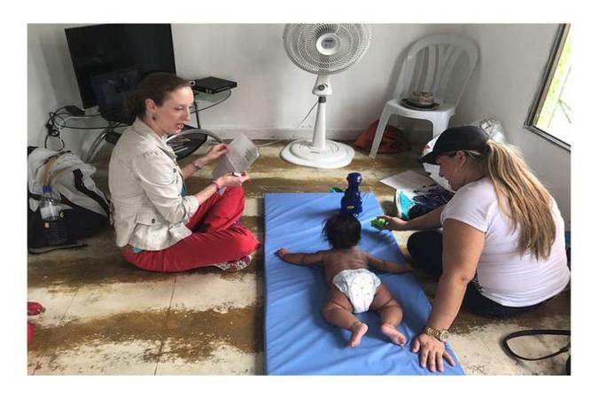 A equipe registrou dificuldades para atividades como engatinhar, subir escadas e se comunicar(foto: Children's National Hospital/Divulgação) A equipe registrou dificuldades para atividades como engatinhar, subir escadas e se comunicar(foto: Children's National Hospital/Divulgação)