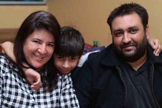 Stefano, Lilian e o filho, Matheus: paix�o declarada por Taguatinga(foto: Luis Nova/esp. CB/D.A. Press)