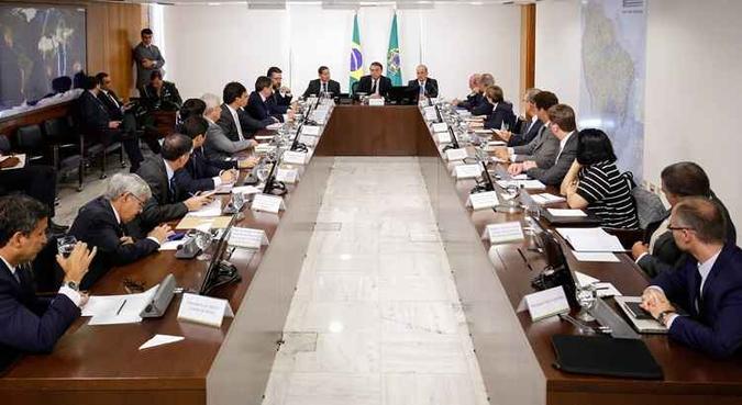 Presidente da República, Jair Bolsonaro, durante reunião do Conselho de Governo(foto: Alan Santos/PR) Presidente da República, Jair Bolsonaro, durante reunião do Conselho de Governo(foto: Alan Santos/PR)