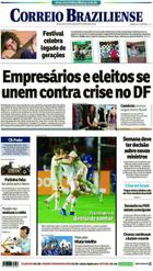 Confira a Capa do Jornal Correio Braziliense do dia 19/11/2018