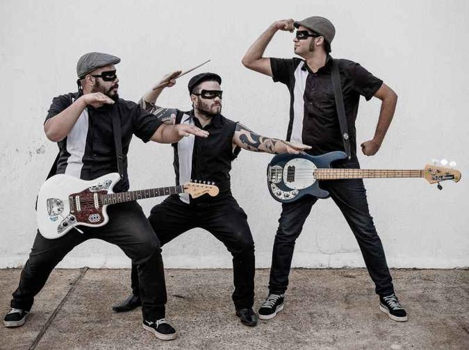 Banda brasiliense Os Gatunos de de surf music instrumental criada em 2012(foto: Bento Viana/Divulgação) Banda brasiliense Os Gatunos de de surf music instrumental criada em 2012(foto: Bento Viana/Divulgação)