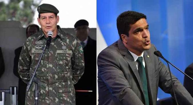 General Mourão (PRTB) é vice na chapa de Bolsonaro. Cabo Daciolo (Patriotas) concorre à Presidência (foto: Reprodução/Instagram e Nelson Almeida/AFP) General Mourão (PRTB) é vice na chapa de Bolsonaro. Cabo Daciolo (Patriotas) concorre à Presidência (foto: Reprodução/Instagram e Nelson Almeida/AFP)