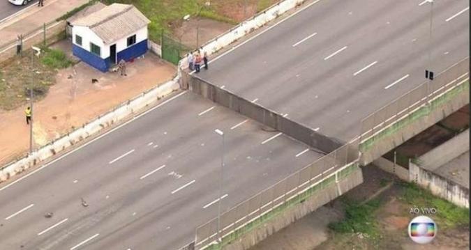 De acordo com a CET, o objetivo da ação é garantir melhores condições de fluidez ao trânsito e minimizar o impacto da interdição do viaduto que cedeu no dia 15 de novembro(foto: Reproduçao/TVGlobo) De acordo com a CET, o objetivo da ação é garantir melhores condições de fluidez ao trânsito e minimizar o impacto da interdição do viaduto que cedeu no dia 15 de novembro(foto: Reproduçao/TVGlobo)