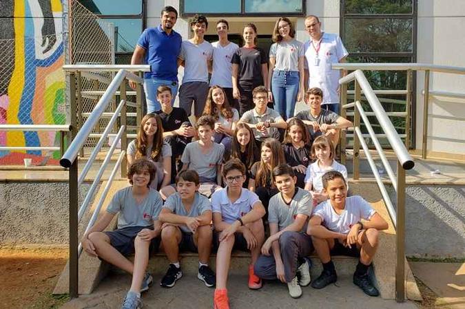 Meninos e meninas representaram o DF em olimpíadas(foto: Colégio Seriös/Divulgação) Meninos e meninas representaram o DF em olimpíadas(foto: Colégio Seriös/Divulgação)