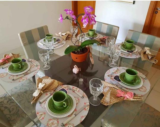 Mesa posta para o dia a dia é um dos conteúdos compartilhados pelas meseiras goianas (foto: Arquivo Pessoal ) Mesa posta para o dia a dia é um dos conteúdos compartilhados pelas meseiras goianas (foto: Arquivo Pessoal )