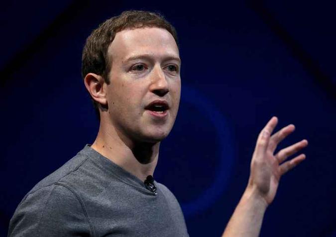 O presidente executivo do Facebook, Mark Zuckerberg(foto: Justin Sullivan/Getty Images/AFP) O presidente executivo do Facebook, Mark Zuckerberg(foto: Justin Sullivan/Getty Images/AFP)