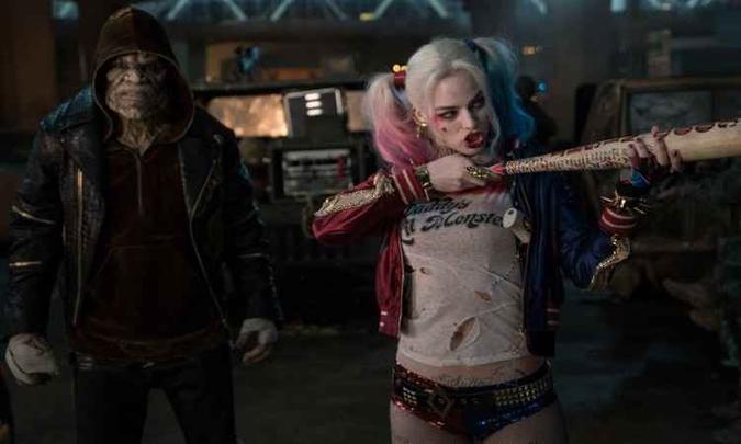 A personagem roubou a cena no filme 'Esquadrão Suicida'(foto: Warner Bros./Divulgação) A personagem roubou a cena no filme 'Esquadrão Suicida'(foto: Warner Bros./Divulgação)