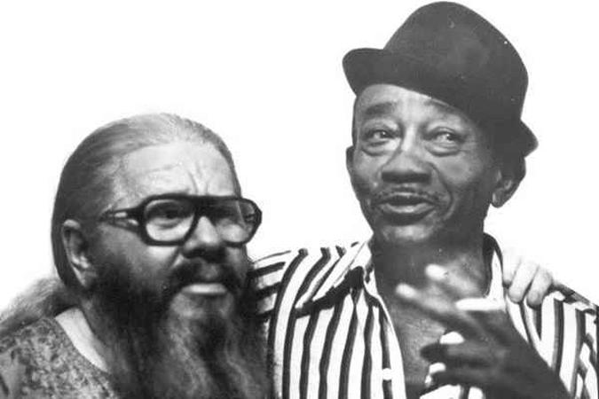 Jackson do Pandeiro, o rei dos rítmos, com Hermeto Pascoal, o bruxo dos sons(foto: Reprodução/Internet) Jackson do Pandeiro, o rei dos rítmos, com Hermeto Pascoal, o bruxo dos sons(foto: Reprodução/Internet)