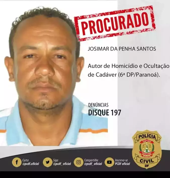 À época, a polícia divulgou fotos do acusado para auxiliar nas buscas(foto: PCDGO/Divulgação) À época, a polícia divulgou fotos do acusado para auxiliar nas buscas(foto: PCDGO/Divulgação)