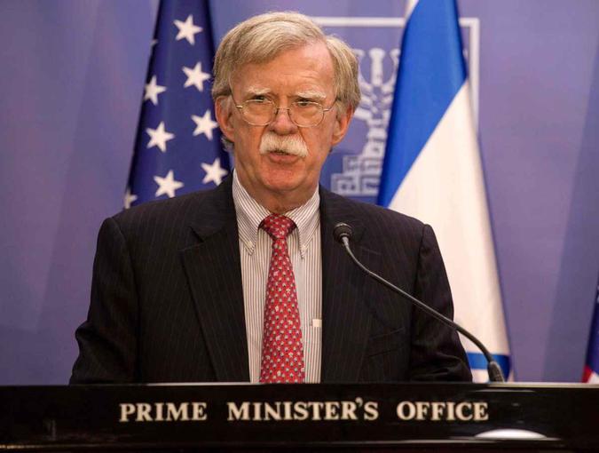 Assessor de segurança nacional dos EUA, John Bolton.(foto: Tsafrir Abayov/AFP ) Assessor de segurança nacional dos EUA, John Bolton.(foto: Tsafrir Abayov/AFP )