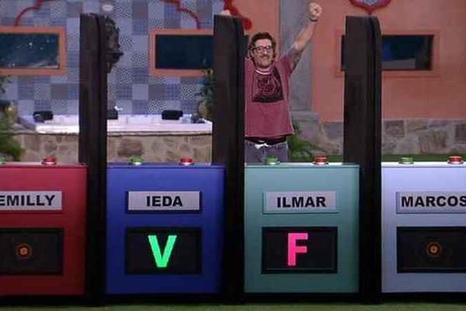 Ilmar vence prova e é Líder pela segunda vez no 'BBB17'(foto: Rede Globo/Reprodução) Ilmar vence prova e é Líder pela segunda vez no 'BBB17'(foto: Rede Globo/Reprodução)