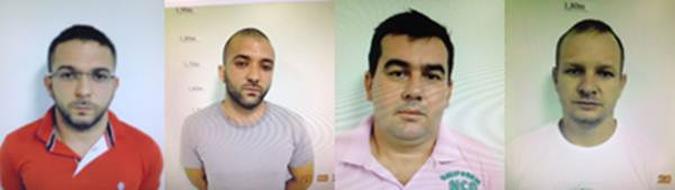 Suspeitos identificados: Sebastião Cássio, Kazi Assaide, Christian Carlos e Jean Roque (foto: Kelly Almeida/Esp. CB/dD.A Press) Suspeitos identificados: Sebastião Cássio, Kazi Assaide, Christian Carlos e Jean Roque (foto: Kelly Almeida/Esp. CB/dD.A Press)