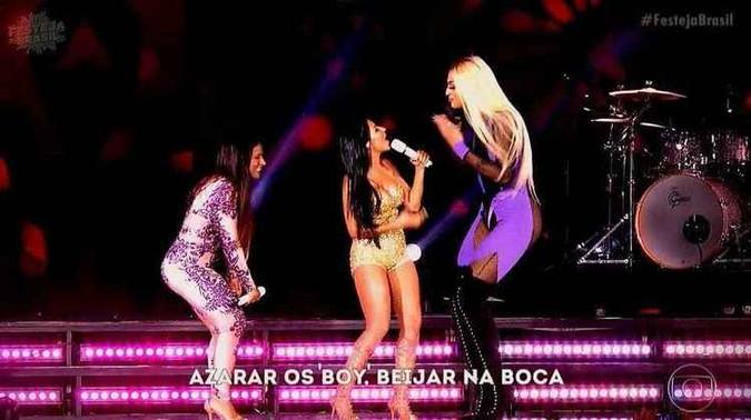 Especial ainda contou com Maiara & Maraísa, Paula Fernandes e Nayara Azevedo(foto: TV Globo/Reprodução) Especial ainda contou com Maiara & Maraísa, Paula Fernandes e Nayara Azevedo(foto: TV Globo/Reprodução)