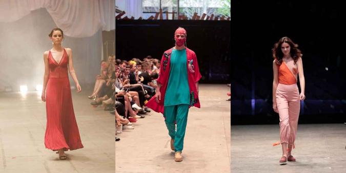 A Recco (esq.) investiu no vermelho, a Yski foi uma das marcas que apostou na intensidade e na mistura de cores fortes (centro), e a a Empatize (dir.) preferiu a mistura de tons parecidos (foto: ID Fashion/Divulgação ) A Recco (esq.) investiu no vermelho, a Yski foi uma das marcas que apostou na intensidade e na mistura de cores fortes (centro), e a a Empatize (dir.) preferiu a mistura de tons parecidos (foto: ID Fashion/Divulgação )