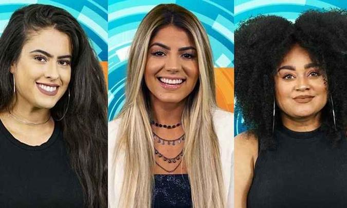 Hana, Hariany e Rízia são as emparedadas da semana(foto: Gshow/Reprodução) Hana, Hariany e Rízia são as emparedadas da semana(foto: Gshow/Reprodução)