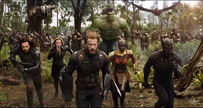 Heróis reunidos para combater Thanos em Vingadores: Guerra Infinita (foto: Youtube/Reprodução) Heróis reunidos para combater Thanos em Vingadores: Guerra Infinita (foto: Youtube/Reprodução)