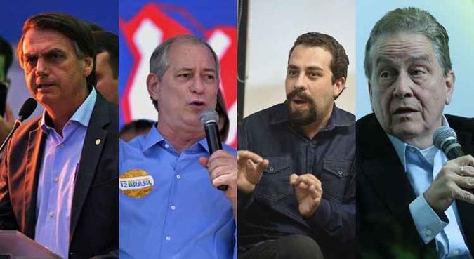 Candidatos à presidência da República(foto: AFP e CB/D.A Press) Candidatos à presidência da República(foto: AFP e CB/D.A Press)