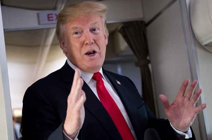 Nos Estados Unidos foram realizadas maciços protestos contra a política de migração de Trump(foto: Saul Loeb / AFP) Nos Estados Unidos foram realizadas maciços protestos contra a política de migração de Trump(foto: Saul Loeb / AFP)