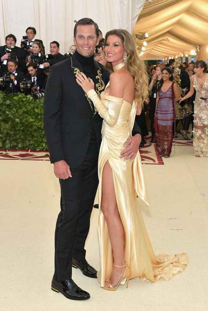 Giselle Bündchen e o marido Tom Brady(foto: AFP) Giselle Bündchen e o marido Tom Brady(foto: AFP)
