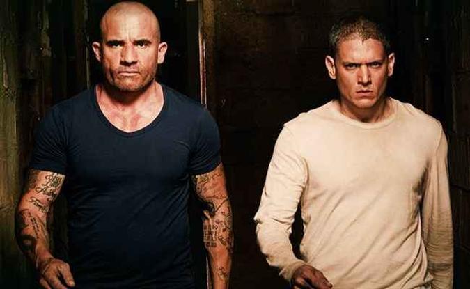 Dominic Purcell (à esq.) interpreta Lincoln Burrows e Wentworth Miller, o personagem Michael Scofield.(foto: Reprodução/Internet) Dominic Purcell (à esq.) interpreta Lincoln Burrows e Wentworth Miller, o personagem Michael Scofield.(foto: Reprodução/Internet)