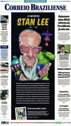 Confira a Capa do Jornal Correio Braziliense do dia 13/11/2018