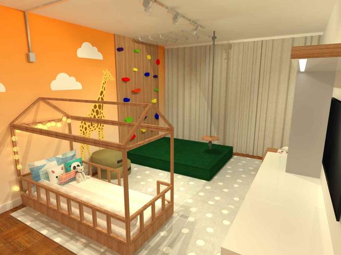 Com um fundo neutro, fica mais fácil trabalhar os outros tons nos detalhes da decoração(foto: Guel Arquitetos/Divulgacao) Com um fundo neutro, fica mais fácil trabalhar os outros tons nos detalhes da decoração(foto: Guel Arquitetos/Divulgacao)