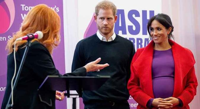 O mais recente membro da família real britânica deve nascer em abril(foto: Charlotte Graham/AFP ) O mais recente membro da família real britânica deve nascer em abril(foto: Charlotte Graham/AFP )