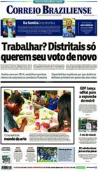 Confira a Capa do Jornal Correio Braziliense do dia 20/09/2018