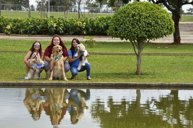 Danielle Wolff, Dayane Siqueira e Raniérica Assunção: amigas graças a Brisa, Chico e Thor (foto: Marcelo Ferreira/CB/D.A Press ) Danielle Wolff, Dayane Siqueira e Raniérica Assunção: amigas graças a Brisa, Chico e Thor (foto: Marcelo Ferreira/CB/D.A Press )