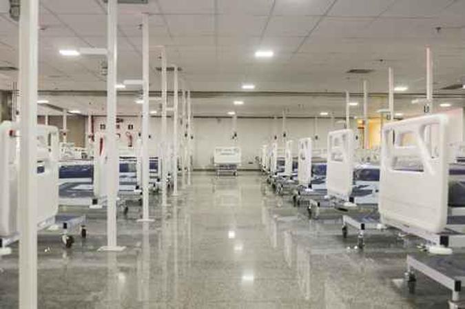 Hospital de Campanha do Estádio Mané Garricha começou a funcionar(foto: Geovana Albuquerque/Agência Saúde) Hospital de Campanha do Estádio Mané Garricha começou a funcionar(foto: Geovana Albuquerque/Agência Saúde)