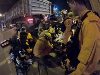 Vítima não resistiu aos ferimentos (foto: CBMDF/Divulgação) Vítima não resistiu aos ferimentos (foto: CBMDF/Divulgação)