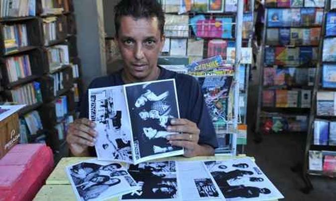 Escritor do fanzine Tupanzine Francisco Ricardo da Silva, conhecido por Ricardo Tubá(foto: Carlos Moura/CB/D.A Press) Escritor do fanzine Tupanzine Francisco Ricardo da Silva, conhecido por Ricardo Tubá(foto: Carlos Moura/CB/D.A Press)
