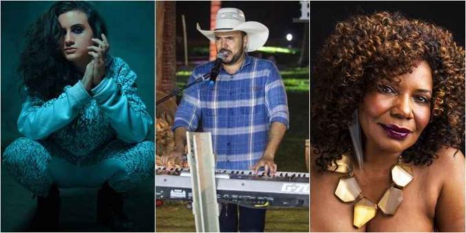 Day fará live para arrecadar verbas para comunidade LGTB; Flávio Brasil, que ficou famoso ao ser retirado da live pelo cavalo, irá para segunda live; e Margareth Menezes participa do projeto #EmCasa do Sesc(foto: Edu Pimenta/Divulgação, Agencia Astronaut/Divulgação e José de Holanda/Divulgação) Day fará live para arrecadar verbas para comunidade LGTB; Flávio Brasil, que ficou famoso ao ser retirado da live pelo cavalo, irá para segunda live; e Margareth Menezes participa do projeto #EmCasa do Sesc(foto: Edu Pimenta/Divulgação, Agencia Astronaut/Divulgação e José de Holanda/Divulgação)