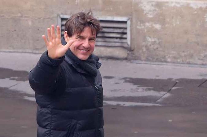 No sexto filme da franquia, Cruise quis interpretar Ethan Hunt sem o auxílio de dublês(foto: Stringer) No sexto filme da franquia, Cruise quis interpretar Ethan Hunt sem o auxílio de dublês(foto: Stringer)