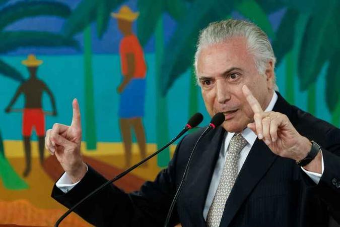 O presidente se mostra irritado com a suspensão da posse de Cristiane Brasil para a pasta do Trabalho(foto: Alan Santos/PR) O presidente se mostra irritado com a suspensão da posse de Cristiane Brasil para a pasta do Trabalho(foto: Alan Santos/PR)