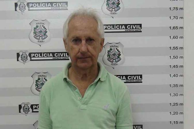 Marcos Venicio Moreira Andrade, 66 anos, trabalhou por quase duas décadas com Camata(foto: Divulgação/Polícia Civil ES) Marcos Venicio Moreira Andrade, 66 anos, trabalhou por quase duas décadas com Camata(foto: Divulgação/Polícia Civil ES)