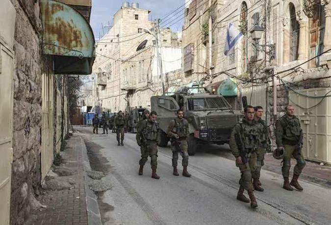 Exército israelense aumentou sua presença no Vale do Jordão(foto: Hazem Bader / AFP) Exército israelense aumentou sua presença no Vale do Jordão(foto: Hazem Bader / AFP)
