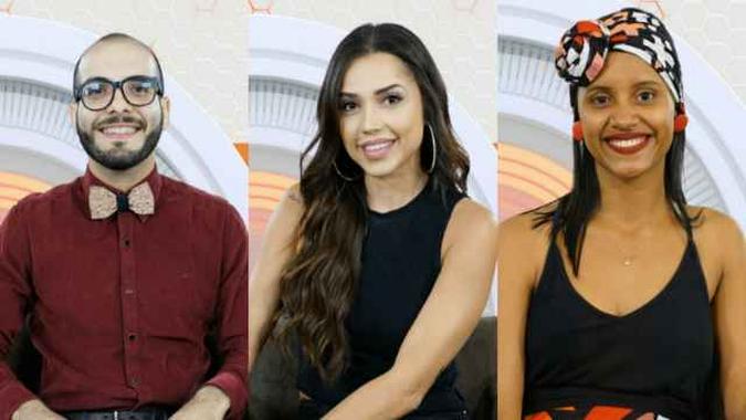 Trio disputa paredão com falsa eliminação(foto: Globo/Reprodução) Trio disputa paredão com falsa eliminação(foto: Globo/Reprodução)