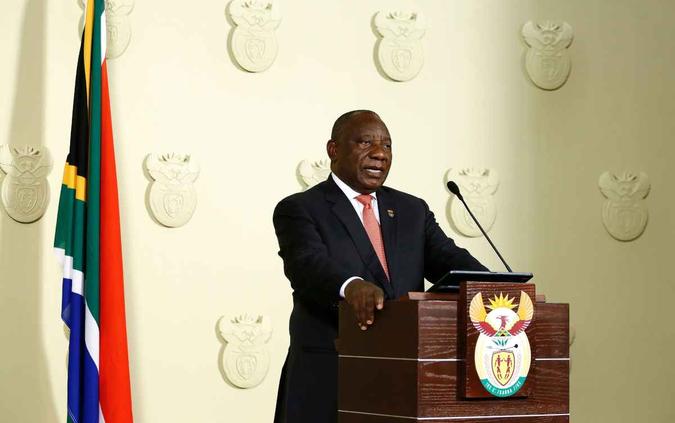 Presidente sul-africano, Cyril Ramaphosa (foto: PHILL MAGAKOE/AFP) Presidente sul-africano, Cyril Ramaphosa (foto: PHILL MAGAKOE/AFP)