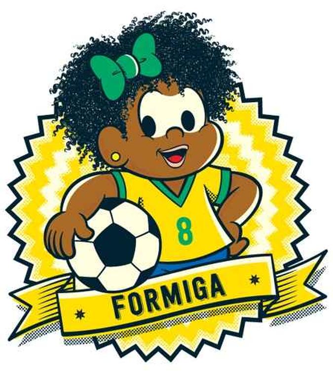 Ilustração da jogadora feita pela Maurício de Sousa Produções(foto: Divulgação) Ilustração da jogadora feita pela Maurício de Sousa Produções(foto: Divulgação)