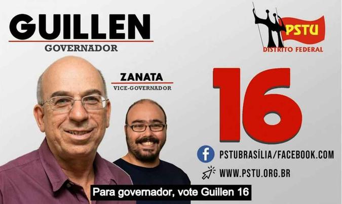 Guillen, do PSTUDivulgação Guillen, do PSTUDivulgação