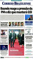 Confira a Capa do Jornal Correio Braziliense do dia 14/11/2018