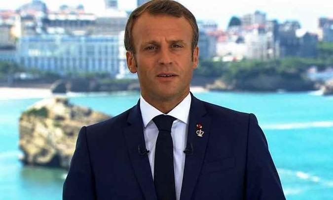 Macron é um dos líderes mundiais que mais criticam os incêndios na Amazônia(foto: AFP/Photo) Macron é um dos líderes mundiais que mais criticam os incêndios na Amazônia(foto: AFP/Photo)
