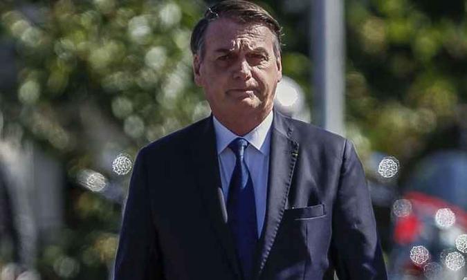 Jair Bolsonaro condena o que chama de presidencialismo de coalizão(foto: AFP / Miguel Schincariol) Jair Bolsonaro condena o que chama de presidencialismo de coalizão(foto: AFP / Miguel Schincariol)