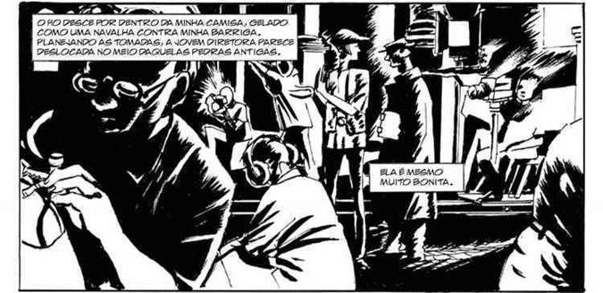 Trecho da história escrita por Alan Moore e desenhada por Oscar Zarate em A vida secreta de Londres(foto: Veneta/Reprodução) Trecho da história escrita por Alan Moore e desenhada por Oscar Zarate em A vida secreta de Londres(foto: Veneta/Reprodução)