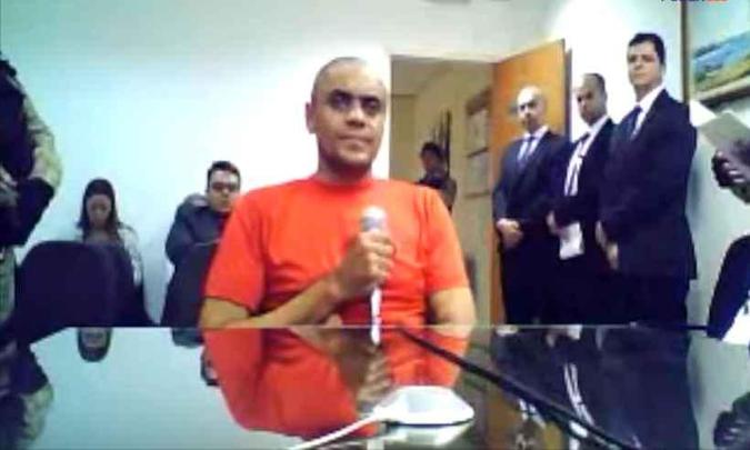 Depoimento de Adelio Bispo de Oliveira, autor do ataque a Jair Bolsonaro(foto: Reprodução/Justiça) Depoimento de Adelio Bispo de Oliveira, autor do ataque a Jair Bolsonaro(foto: Reprodução/Justiça)