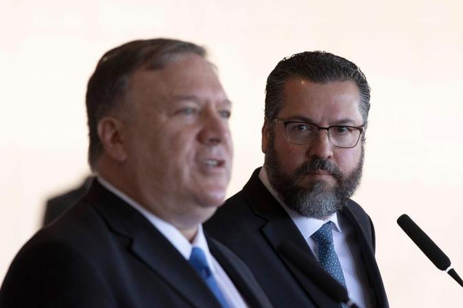 Pompeo compareceu, na semana passada, a posse de Bolsonaro(foto: Sérgio Lima/AFP) Pompeo compareceu, na semana passada, a posse de Bolsonaro(foto: Sérgio Lima/AFP)