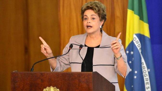 Ex-presidente Dilma Rousseff durante coletiva de imprensa no Palácio do Planalto(foto: Wikimedia Commons/Reprodução) Ex-presidente Dilma Rousseff durante coletiva de imprensa no Palácio do Planalto(foto: Wikimedia Commons/Reprodução)