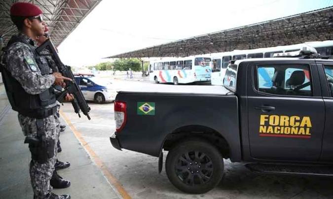 Ação da Força Nacional em Pernambuco tem duração prevista de 120 dias(foto: José Cruz/Agência Brasil) Ação da Força Nacional em Pernambuco tem duração prevista de 120 dias(foto: José Cruz/Agência Brasil)